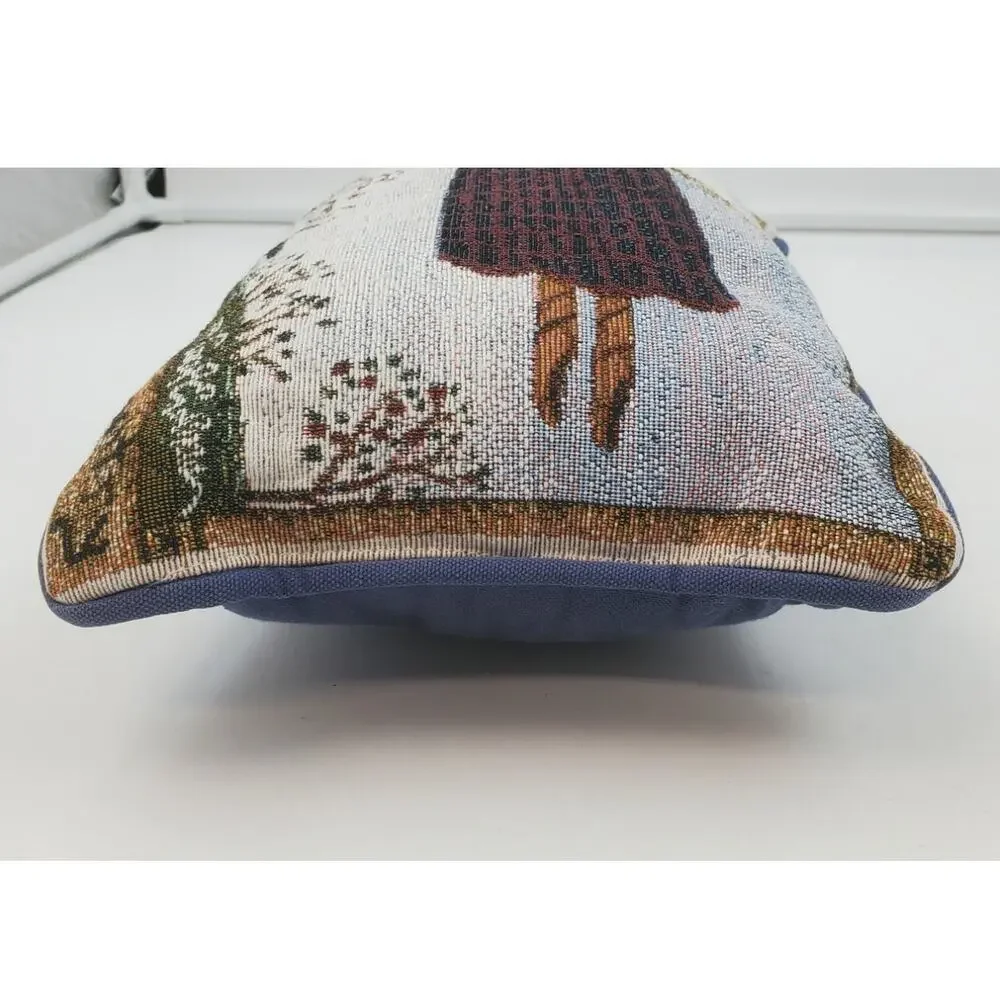 Angel Christmas Throw Pillow Small Holiday Decor, PRE-OWNED